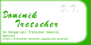 dominik tretscher business card